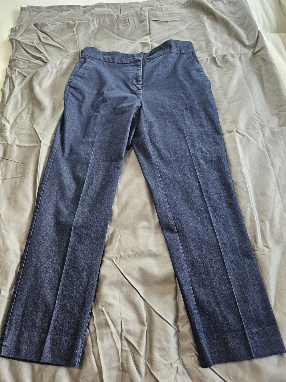 Zara Straight-Leg Navy Women's Jeans Size L